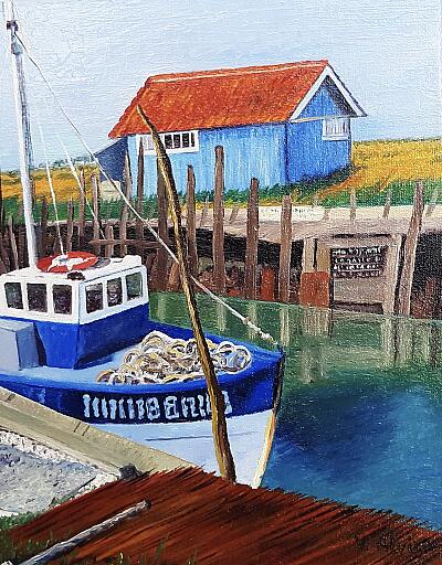 Oléron, cabane bleue